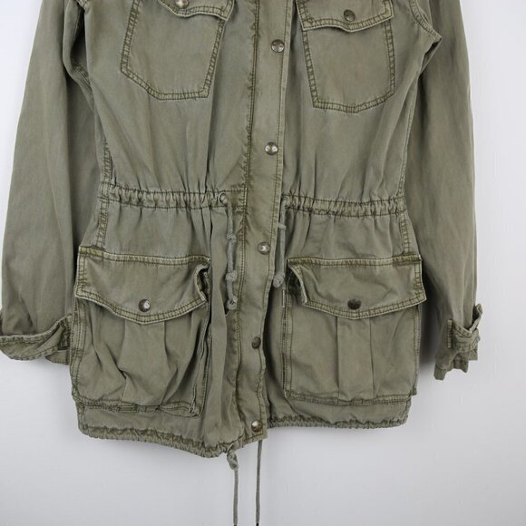 Talula Trooper Jacket Lived-in Utility Azure Skies in Dark Olive Green Size XS - Picture 3 of 9